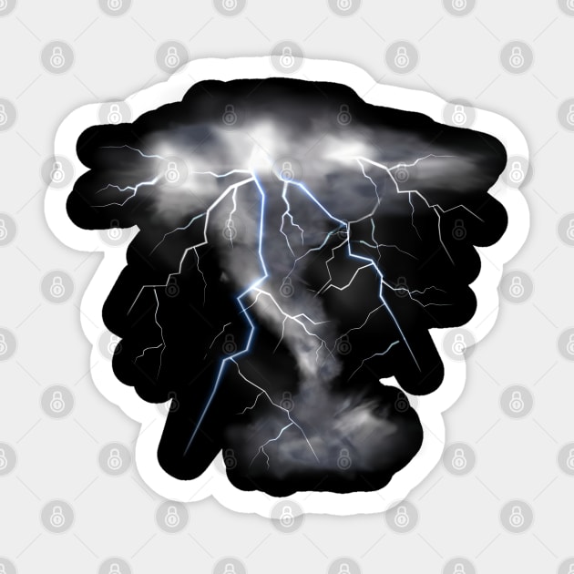 Tornado Storm Chaser Sticker by Happy Art Designs